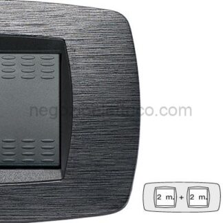 MST39TC512-2 MODO Placca 2+2 Posti SATINATO GRIGIO