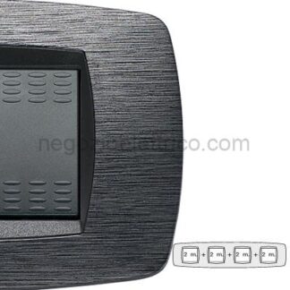 MST39TC512-4 MODO Placca 2+2+2+2 P. SATINATO GRIGIO