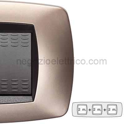 MST39TC542-3 MODO Placca 2+2+2 Posti RAME OPACO