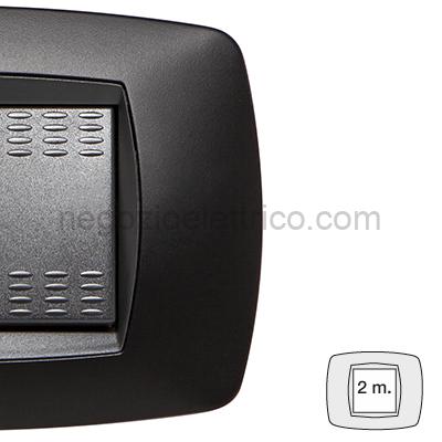 MST39TC812 MODO Placca 2 Posti NERO OPACO