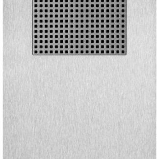 VIW41501 Placca Steely 2F+ audio 1 puls. acciaio