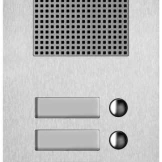 VIW41504 Placca Steely 2F+ audio 4 puls. acciaio