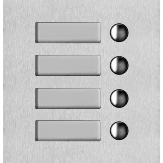 VIW41508 Placca Steely 2F+ audio 8 puls. acciaio