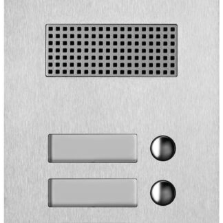 VIW41524 Placca Steely 2F+ A/V 4 puls. acciaio