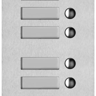 VIW41532 Placca Steely 2F+ A/V 12 puls. acciaio