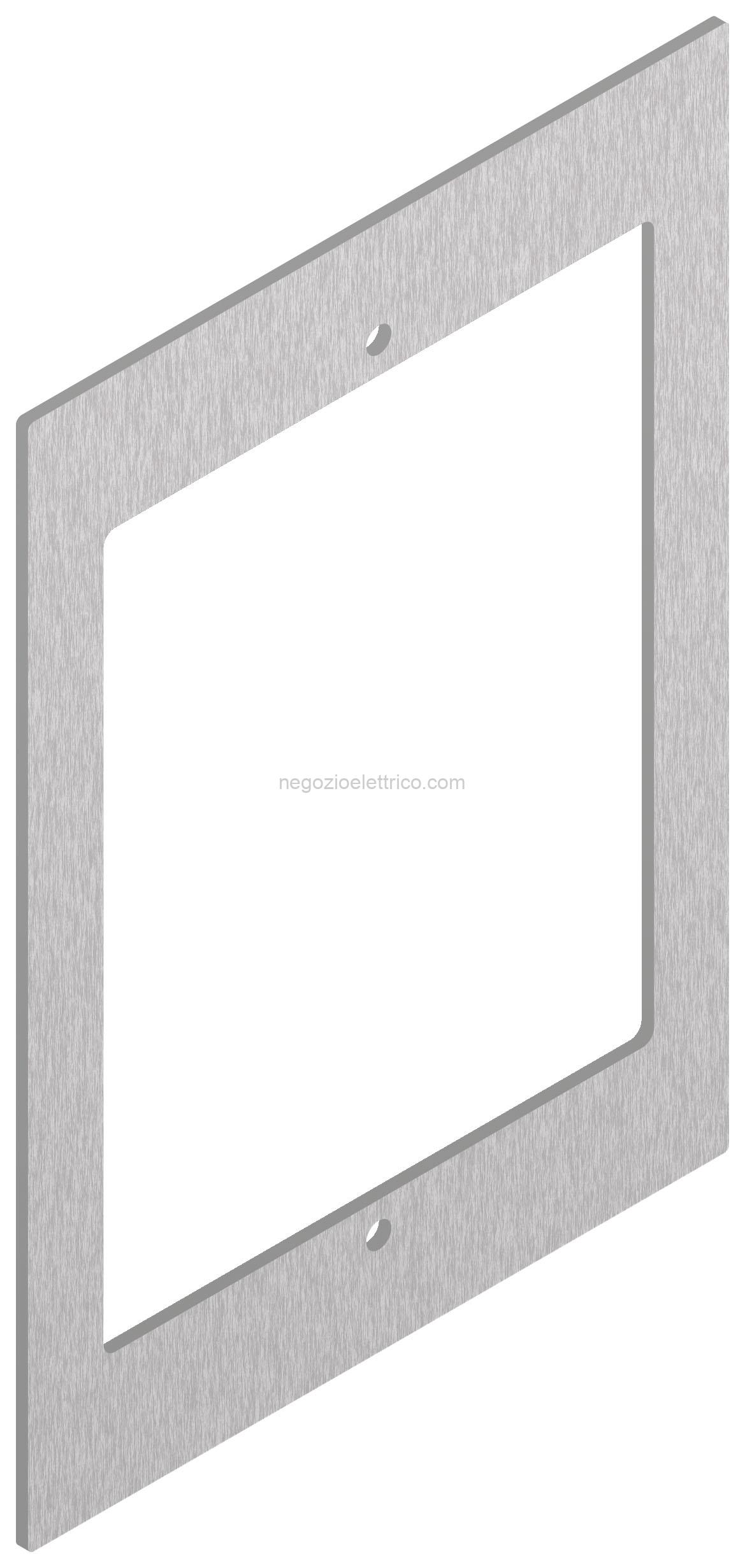 VIW41581 Adattatore per placca Flat 1M acciaio