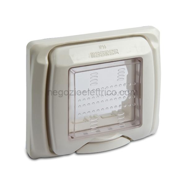 MST43602 SUB Placca protet.IP55 2P.BIANCA