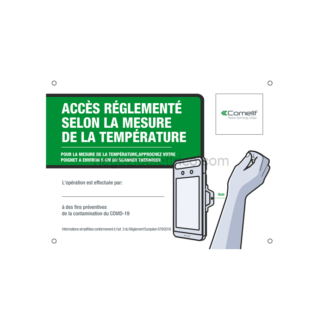 COE43701A cartello misurazione temperatura fr