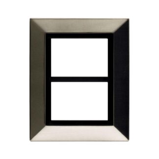 AVE44P933NCS placca zama44 nichel spazzolat 3+3m