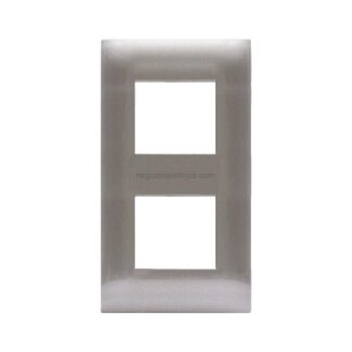 AVE44PJ34GM placca young tec.grigio met.(2+2)4m