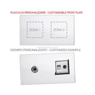 AVE44PV24BL-XX placca mult.pers.vetro bianco 2+2m
