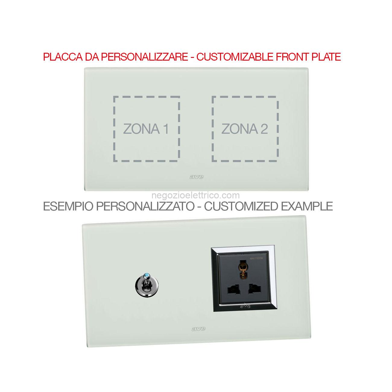 AVE44PV24VO-XX placca mult.person.vetr.verde 2+2m