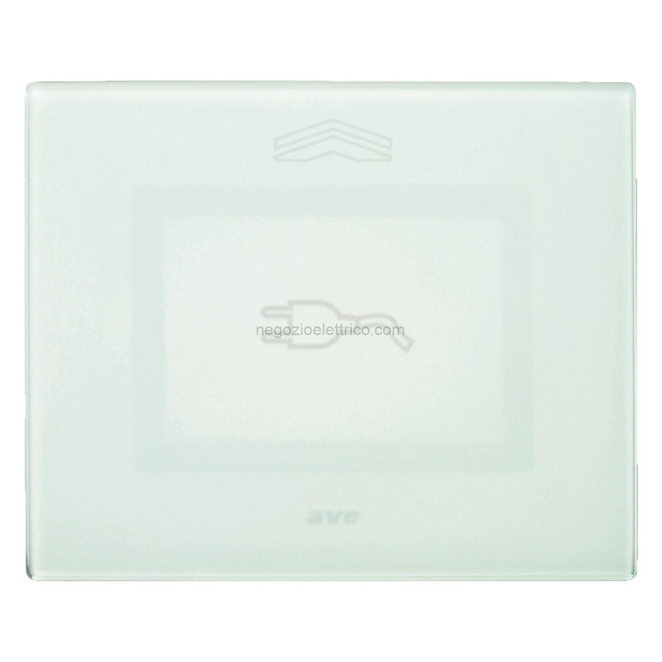 AVE44PVTCS3VO Placca Touch Vetro, S44 VERDE SPINA
