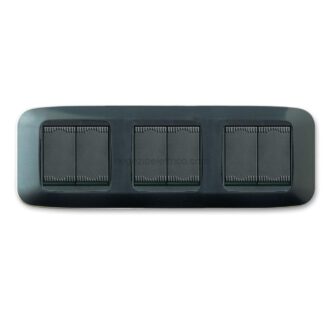 AVE45P26GN placca yes45 tripla 2+2+2m noir