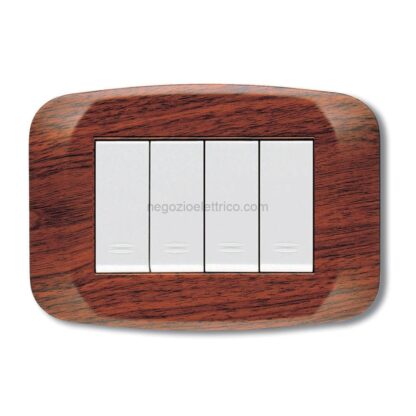 AVE45PB04LNC placca banq.tecnop. 4m. color noce