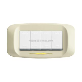 AVE45PB94BP placca banq press. 4m. bianco panna