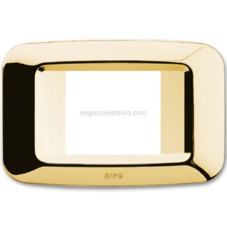 AVE45PY02OT placca yes tecnop.2 mod.aff.ottone