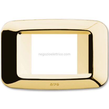 AVE45PY02OT placca yes tecnop.2 mod.aff.ottone