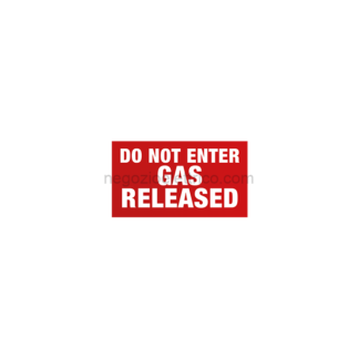 COE48LBL003 ADESIVO NOT ENTER GAS RELEASED