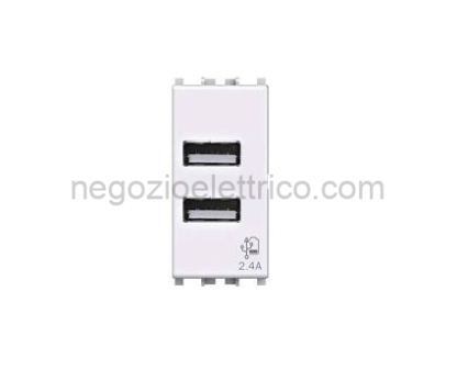 4BOX 4B.V14.USB.24 Presa USB 2,4A Vimar plana