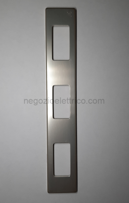 BTI5367/3X Placca a 3 posti per supporto art. 5367R in alluminio - oxidal