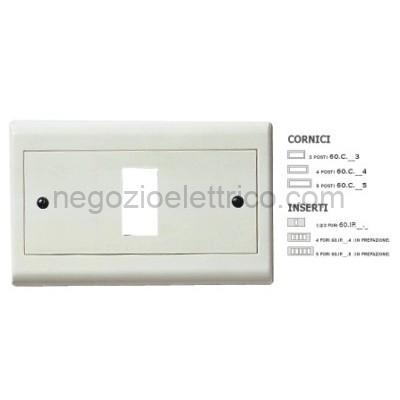 MST60C104 Cornice plastica Bianco 4 Posti
