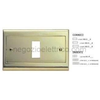 MST60C21 Cornice plastica metall.Oro