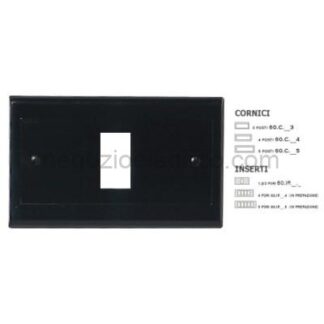 MST60IP202 Inserto ABS Nero 2 Fori