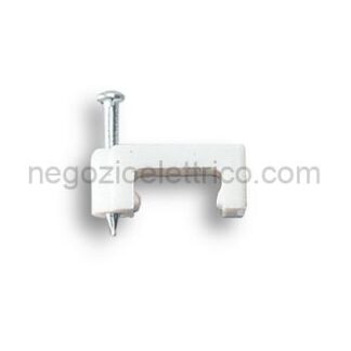 FME64480 Graff.+chiodo x cavi piatti 6x3mm BI