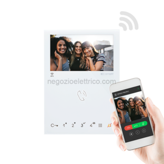 COE6741W VIDEOCITOFONO MINI VIVAVOCE WI-FI 2 FILI