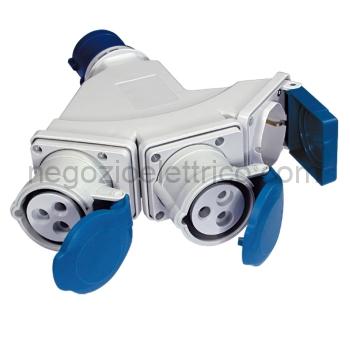 FME73122 Adatt.da s.CEE 230V a 2p.CEE+1P40 IP44