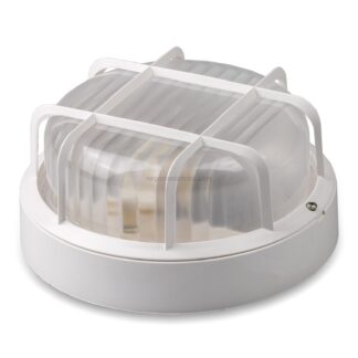 MST75144B Plaf.tonda c.gabbia 60W (LED15W) BIANCA