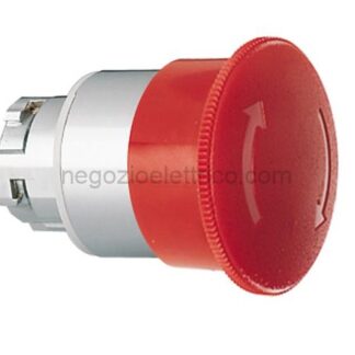 LOV8LM2TB6344 pulsante met.fungo 40mm rosso sb. rotaz.