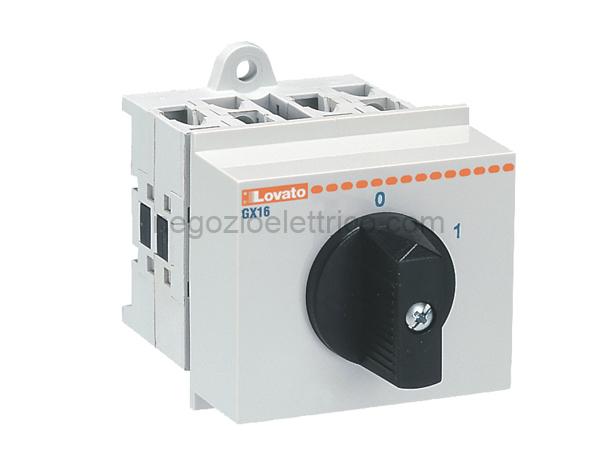 LOVGX1653O48 commutatore 3p16a modulare per guida din