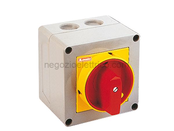 LOVGX1692P25 interr. 4p 16a cass. plastica 90x90 g/r