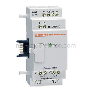 LOVLRE08RA240 mod.espans.rele' program.4i/4o 240vac