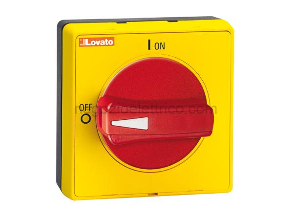 LOVGAX62 maniglia g/r sel.sporgente lucch.ip65