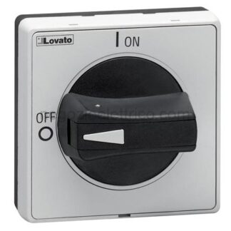 LOVGAX62B maniglia nera sel.sporgente lucch. ip65