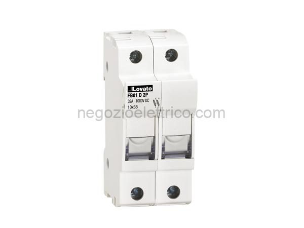 LOVFB01D2P portafusibili sez. 2p 10x38 1000v dc
