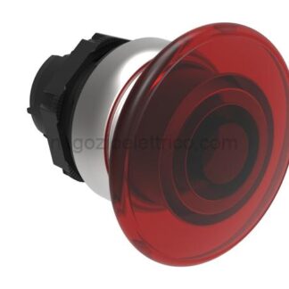 LOVLPCBL6144 pulsante fungo 40mm rosso luminoso