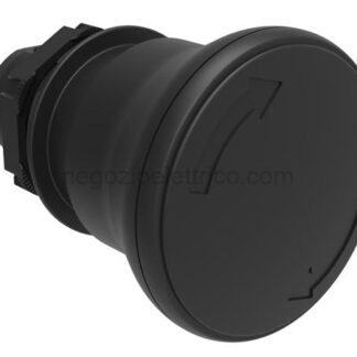 LOVLPCB6342 pulsante fungo 40mm nero sg.rotazione