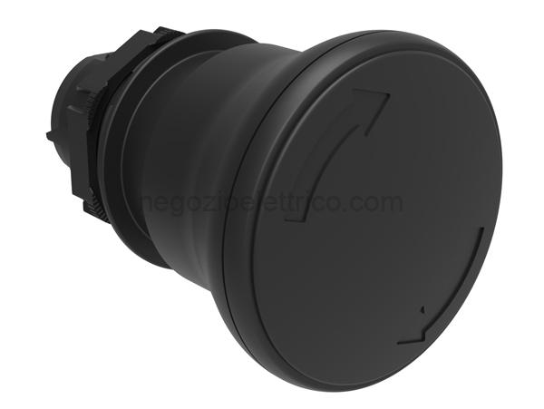 LOVLPCB6342 pulsante fungo 40mm nero sg.rotazione
