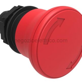 LOVLPCB6344 pulsante fungo 40mm rosso sg.rotazione