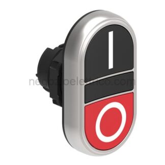 LOVLPCB7122 pulsante doppio nero/rosso simboli i-o