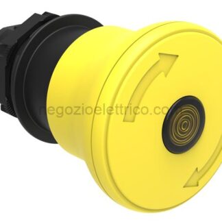 LOVLPCBL6645 pulsante fungo 40mm giallo lum.sg.rotaz.