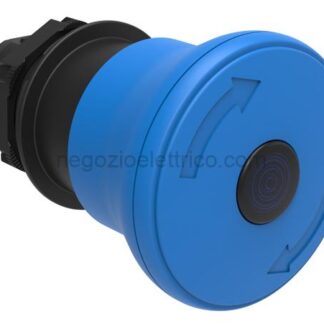 LOVLPCBL6646 pulsante fungo 40mm blu lumin.sg.rotaz.