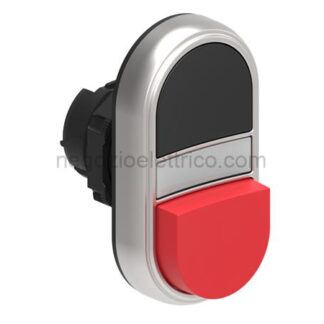 LOVLPCBL7212 pulsante doppio nero/rosso senza simboli