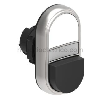 LOVLPCBL7214 pulsante doppio bianco/nero senza simb.
