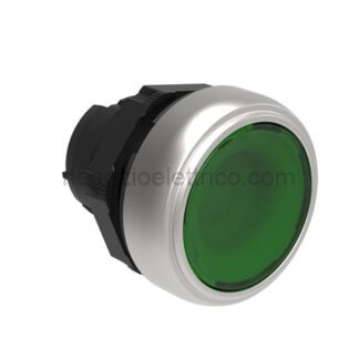 LOVLPCQL103 pulsante passo-passo rasato lum. verde