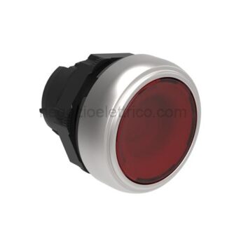 LOVLPCQL104 pulsante passo-passo rasato lum. rosso